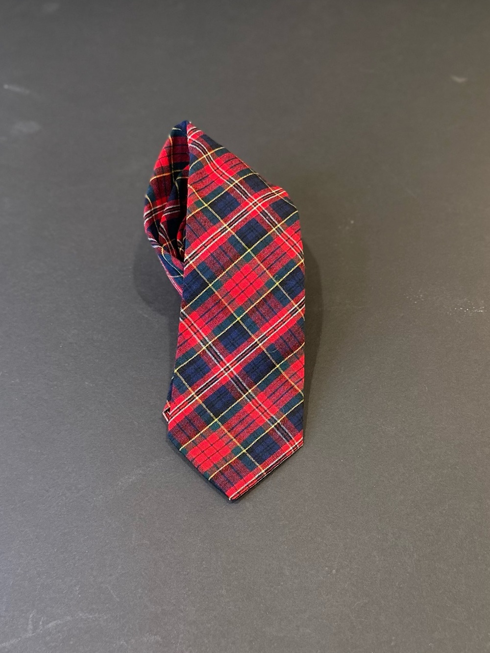 🎄VTG 1970s-80s Pendleton 100% Virgin Wool Necktie Royal Stewart Tartan Red Plaid